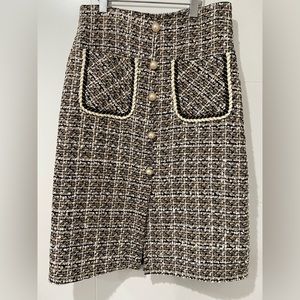 Tweed Pencil Skirt
